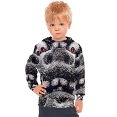 Monster Sculpture Extreme Close Up Illustration 2 Kids  Hooded Pullover by dflcprintsclothing