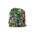 Pepe The Frog Memes of 2019 Picture Patchwork Pattern Drawstring Pouch (Medium) View2