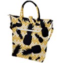 Ananas Chevrons Noir/Jaune Buckle Top Tote Bag View2