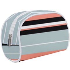 Bandes Orange/bleu/noir Makeup Case (large) by kcreatif