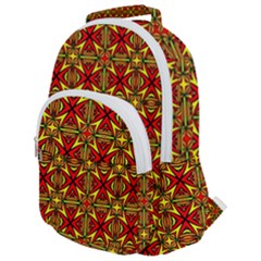 Rby-b-7-7 Rounded Multi Pocket Backpack by ArtworkByPatrick