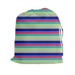 Stripey 6 Drawstring Pouch (2xl) by anthromahe
