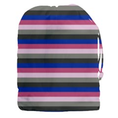 Stripey 9 Drawstring Pouch (3xl) by anthromahe