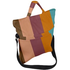 Stripey 15 Fold Over Handle Tote Bag by anthromahe