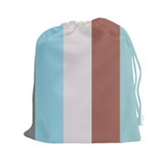 Stripey 17 Drawstring Pouch (2xl) by anthromahe