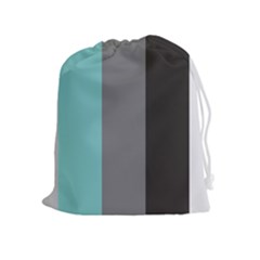 Stripey 20 Drawstring Pouch (xl) by anthromahe