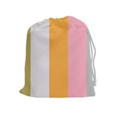 Stripey 23 Drawstring Pouch (xl) by anthromahe