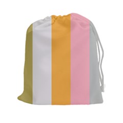 Stripey 23 Drawstring Pouch (2xl) by anthromahe