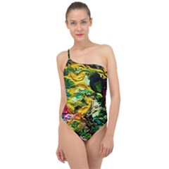 Alice Walk 1 1 Classic One Shoulder Swimsuit by bestdesignintheworld