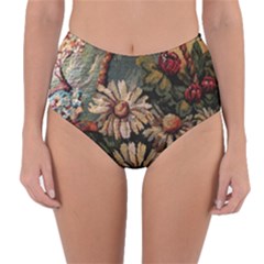 Old Embroidery 1 1 Reversible High-waist Bikini Bottoms by bestdesignintheworld
