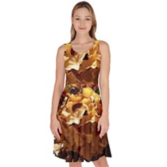 Begonia 1 2 Knee Length Skater Dress With Pockets by bestdesignintheworld