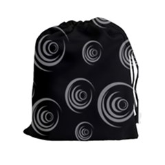 Rounder Drawstring Pouch (2xl) by anthromahe