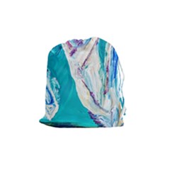 Marine On Balboa Island Drawstring Pouch (medium) by bestdesignintheworld
