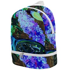Lilac And Lillies 1 Zip Bottom Backpack by bestdesignintheworld
