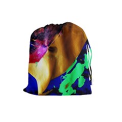 Global Warming 9 Drawstring Pouch (large) by bestdesignintheworld
