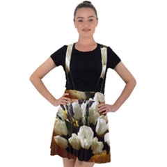 Tulips 1 3 Velvet Suspender Skater Skirt by bestdesignintheworld