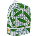 Seamless Pattern With Cucumber Zip Bottom Backpack View2