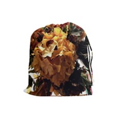 Begonia 1 2 Drawstring Pouch (large) by bestdesignintheworld