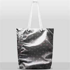 Polka Dots 1 2 Full Print Rope Handle Tote (small) by bestdesignintheworld