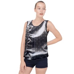 Polka Dots 1 2 Bubble Hem Chiffon Tank Top by bestdesignintheworld