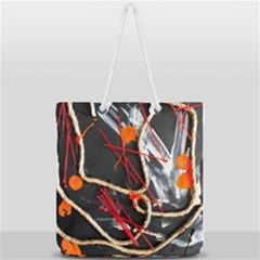 Collage 1 1 Full Print Rope Handle Tote (large) by bestdesignintheworld