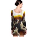 Tulips 1 2 Long Sleeve Velvet Bodycon Dress View2