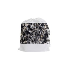 Marble Texture Drawstring Pouch (small) by letsbeflawed