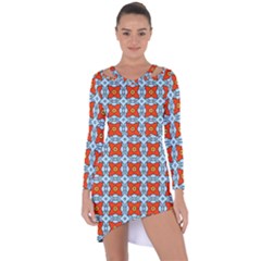 Vico Asymmetric Cut-out Shift Dress by deformigo