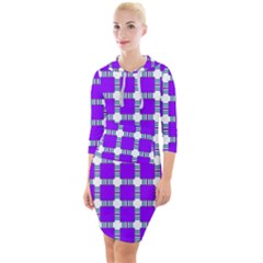 Tortola Quarter Sleeve Hood Bodycon Dress by deformigo