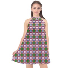 Campitello Halter Neckline Chiffon Dress  by deformigo