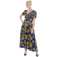 Zappwaits Button Up Short Sleeve Maxi Dress by zappwaits