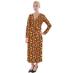 Rby-c-4-2 Velvet Maxi Wrap Dress by ArtworkByPatrick