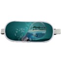 Awesome Light Bulb With Tropical Island Rounded Waist Pouch View2