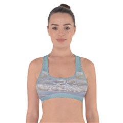 Minty Ocean Cross Back Sports Bra by TheLazyPineapple