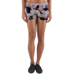 Sea Anemone Yoga Shorts by TheLazyPineapple