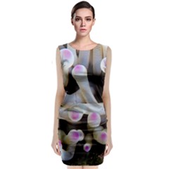 Sea Anemone Sleeveless Velvet Midi Dress by TheLazyPineapple