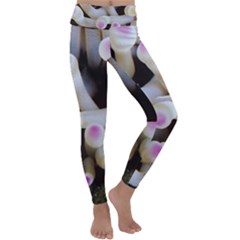 Sea Anemone Kids  Lightweight Velour Classic Yoga Leggings by TheLazyPineapple