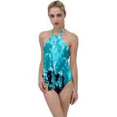 469823231 Glitch48 Go With The Flow One Piece Swimsuit by ScottFreeArt