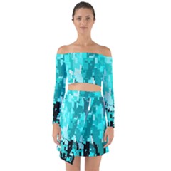 469823231 Glitch48 Off Shoulder Top With Skirt Set by ScottFreeArt
