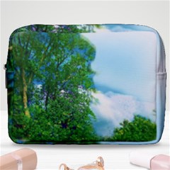 Airbrushed Sky Make Up Pouch (large) by Fractalsandkaleidoscopes