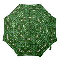 My Paint My Pallet Brocade Green Scarabs Hook Handle Umbrellas (small) by ScottFreeArt