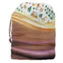 Floral Background Abstract Pattern Drawstring Pouch (3XL) View2