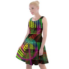 Music Piano Treble Clef Clef Knee Length Skater Dress by Vaneshart