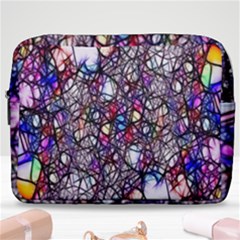 Web Network Abstract Connection Make Up Pouch (large) by Vaneshart