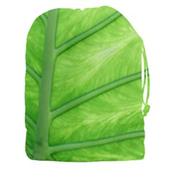 Green Bright Digital Manipulation Drawstring Pouch (3xl) by Vaneshart