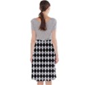 Block Fiesta - Cloudy Grey & Black Midi Beach Skirt View2