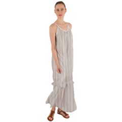 Nice Stripes - Abalone Grey Cami Maxi Ruffle Chiffon Dress by FashionBoulevard
