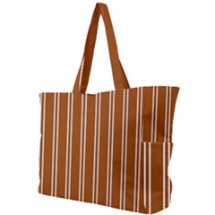 Nice Stripes - Burnt Orange Simple Shoulder Bag by FashionBoulevard