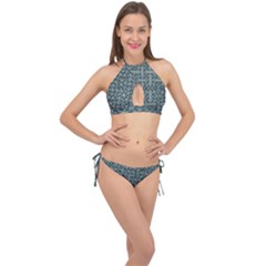 Pattern1 Cross Front Halter Bikini Set by Sobalvarro
