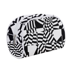 Black And White Crazy Pattern Makeup Case (small) by Sobalvarro